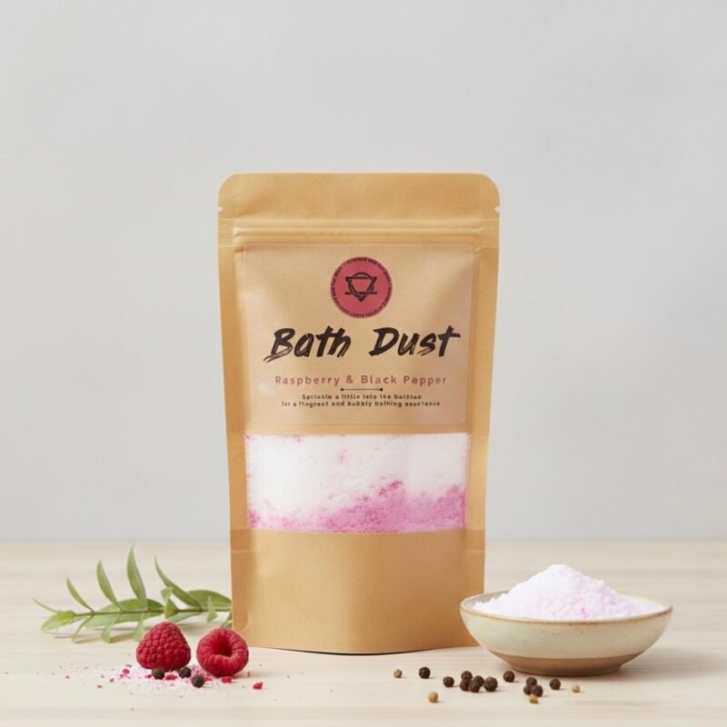 Vonios milteliai - "Raspberry & Black Pepper" (190g)
