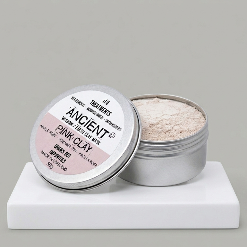 Rožinio molio veido kaukė (50 g)