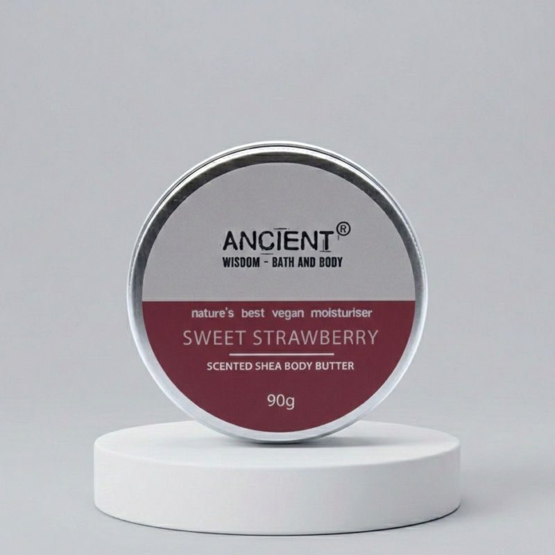 Taukmedžio kūno sviestas - „Sweet Strawberry" (90g)
