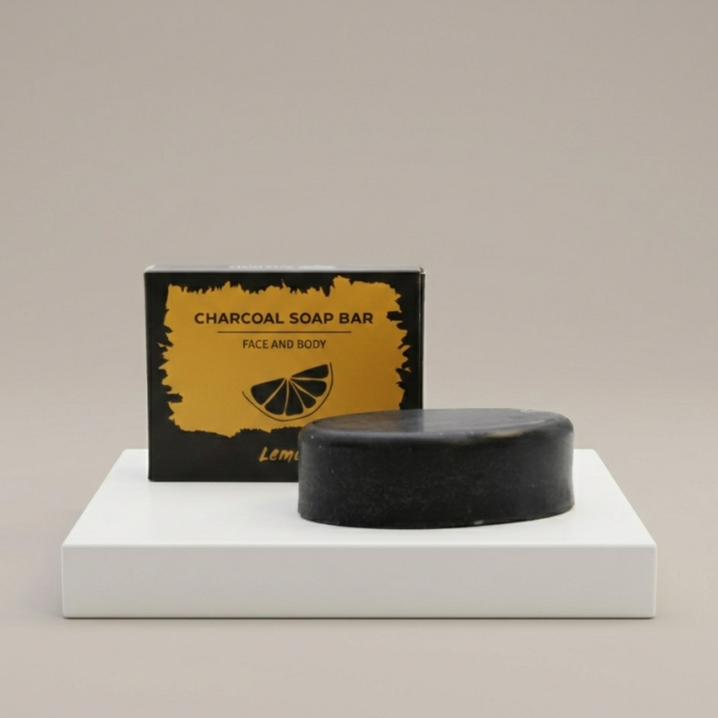 Aktyvuotos anglies muilas - „Lemon“ (85g)