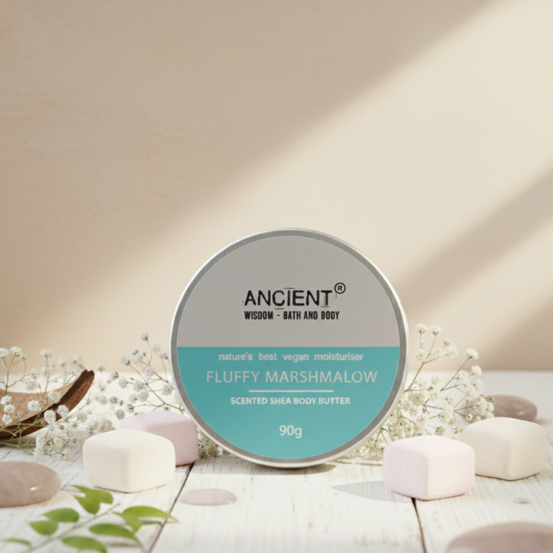 Taukmedžio kūno sviestas - „Fluffy Marshmallow" (90g)