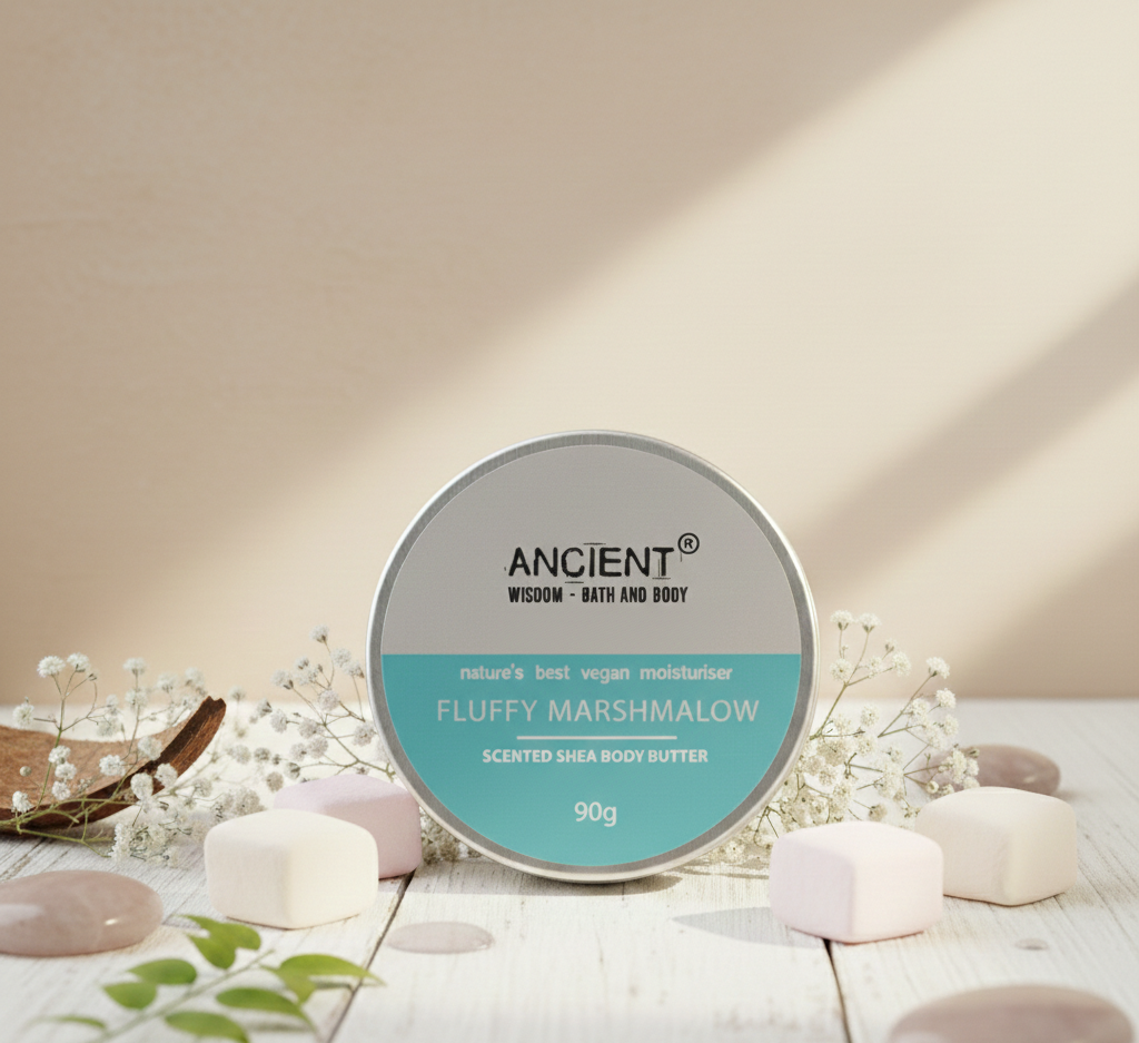 Taukmedžio kūno sviestas - „Fluffy Marshmallow" (90g)