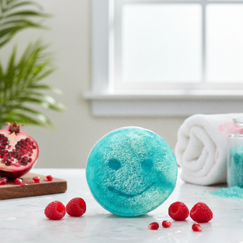 Šveičiamasis muilas – „Raspberry & Pomegranate“ (130g)