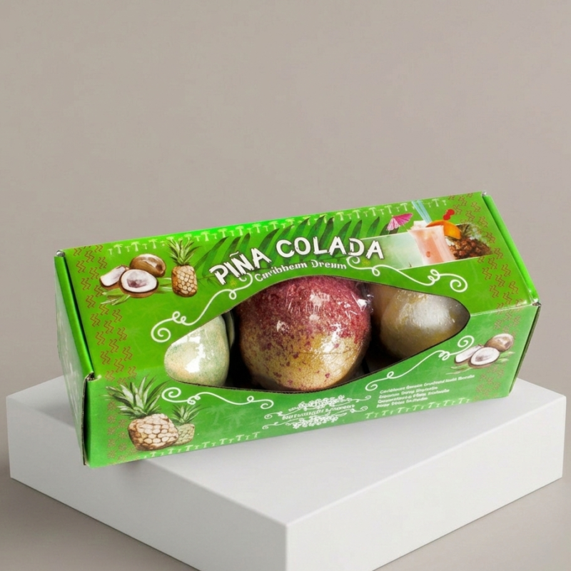 Vonios burbulų rinkinys - "Pina Colada" (3 vnt.)