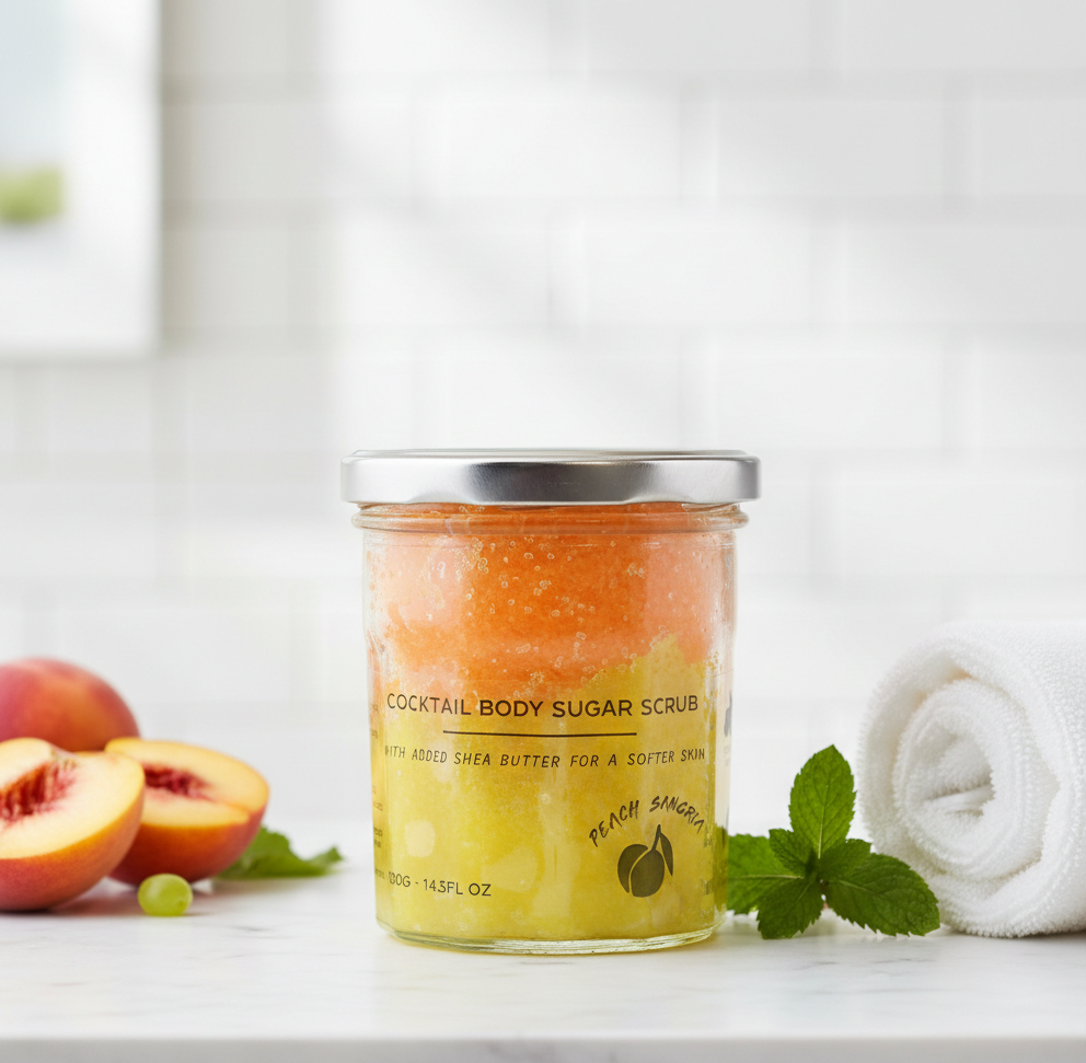 Kūno šveitiklis - "Peach Sangria" (300g)