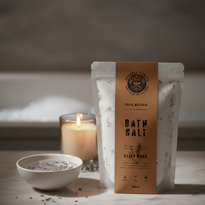 Levandų aromaterapinė vonios druska - „Sleep Good“ (800g)