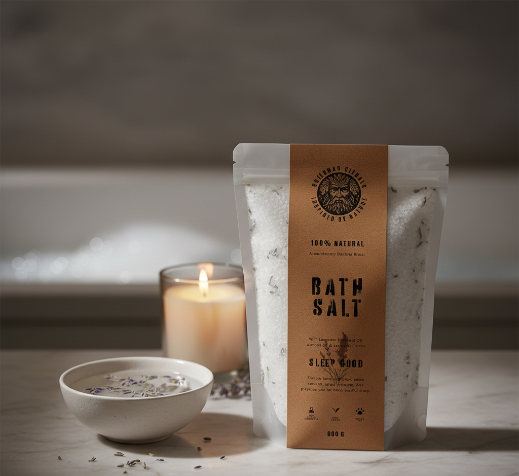 Levandų aromaterapinė vonios druska - „Sleep Good“ (800g)