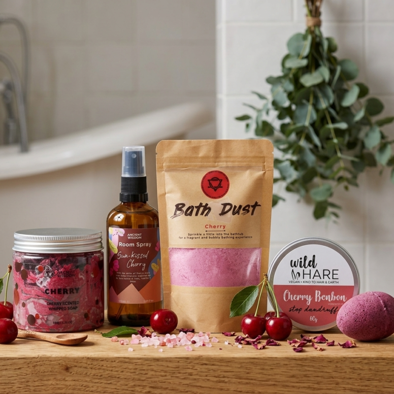 Kūno ir plaukų priežiūros rinkinys „Cherry“