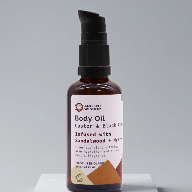 Ekologiškas kūno aliejus - "Sandalwood & Myrrh" (50ml)