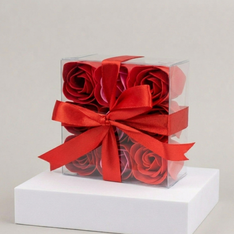 Muilo gėlių rinkinys – „Red Roses“ (9 vnt.)