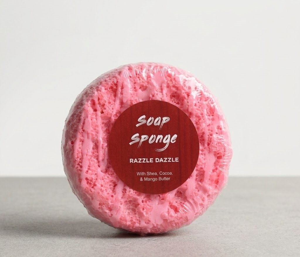 Muilo kempinė su trigubu kūno sviestu - "Razzle Dazzle" (220g)