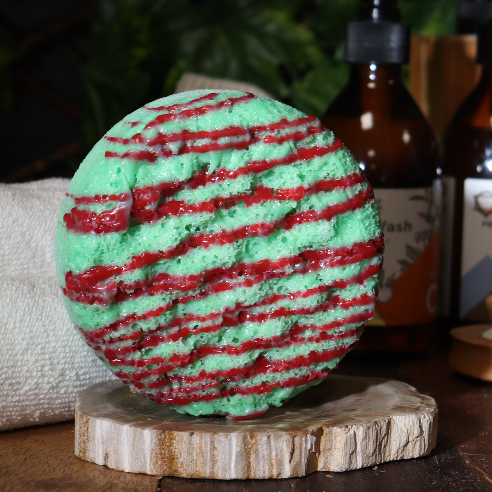 Muilo kempinė su trigubu kūno sviestu - "Strawberry Kiwi" (220g) - Image 2